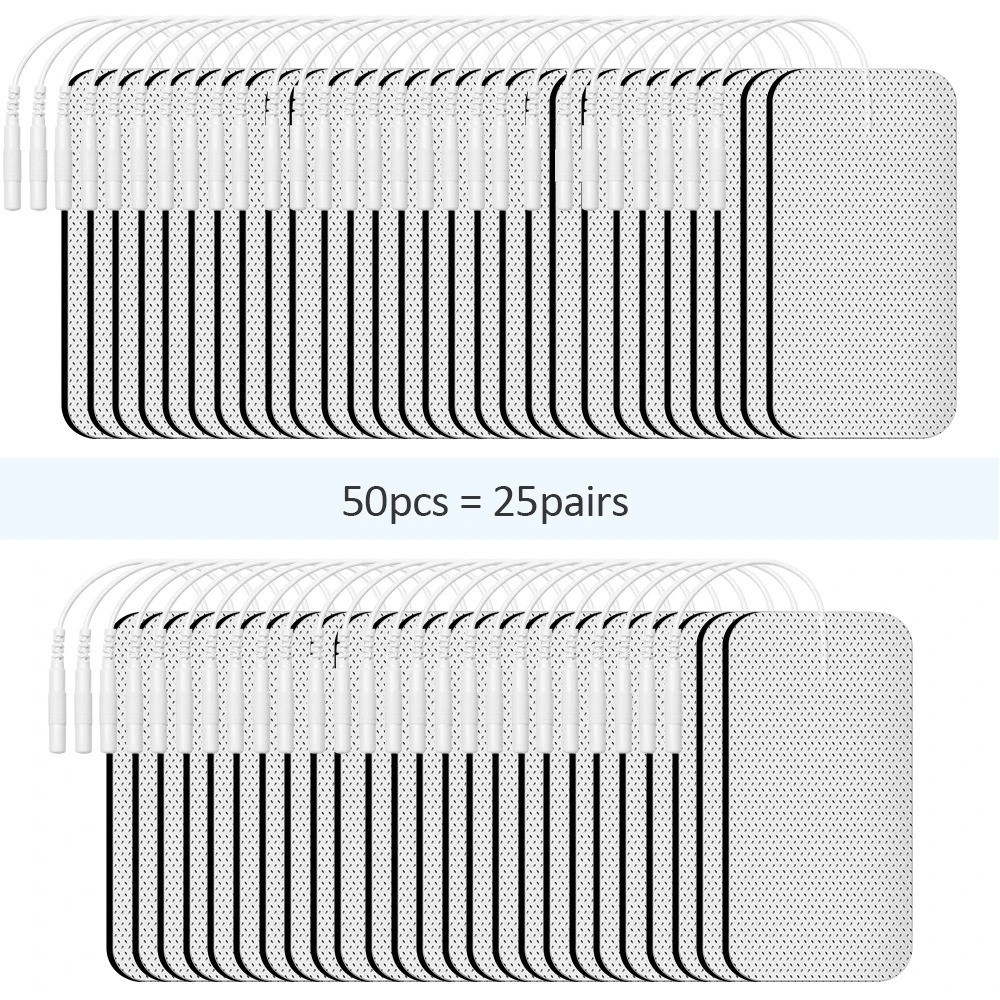 40 TENS Electrode Pads EMS Replacement Unit 7000 3000 2×2 Muscle Stimulator BULK
