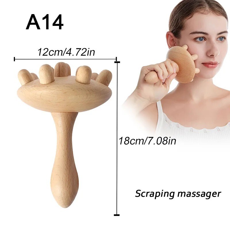 Wood Therapy Massage Tools for Body Shaping,anti Cellulite Lymphatic Drainage