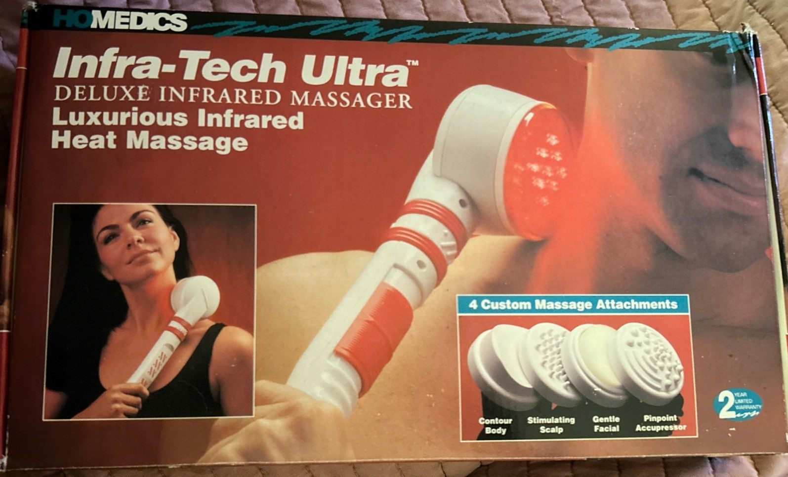 1993 Homedics Infra-Tech Ultra QB-60 Deluxe Infrared Handheld Heat Massager