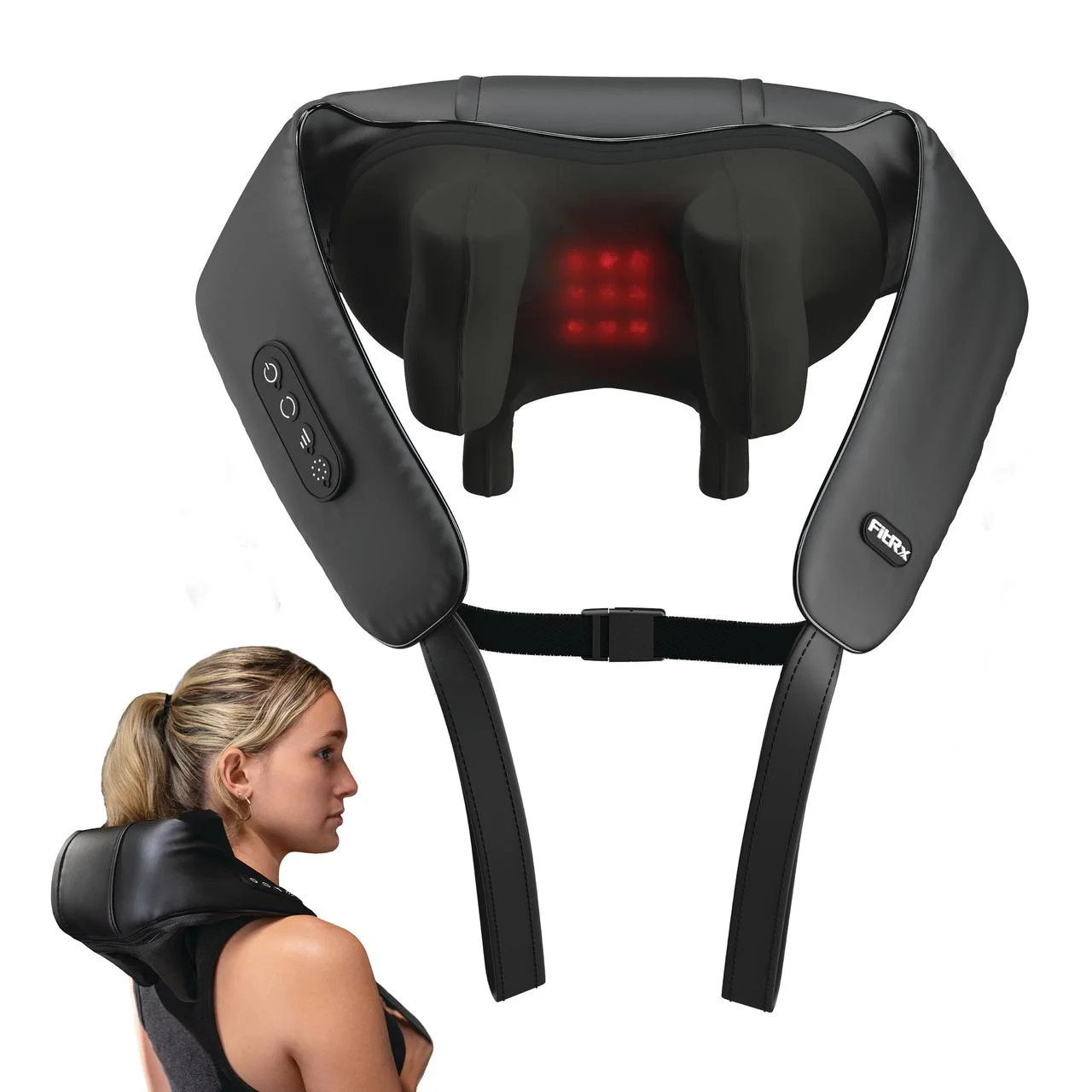 Neck Massager With Heat Shiatsu Deep Tissue Pain Relief Shoulder, Back ,Cordless