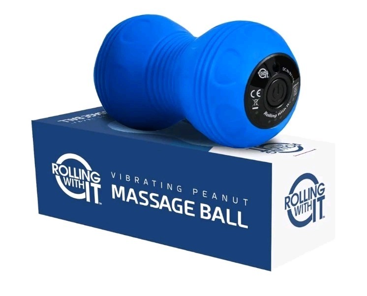 Vibrating Peanut Massage Ball – Deep Tissue Trigger Point Therapy, 4 Intensities