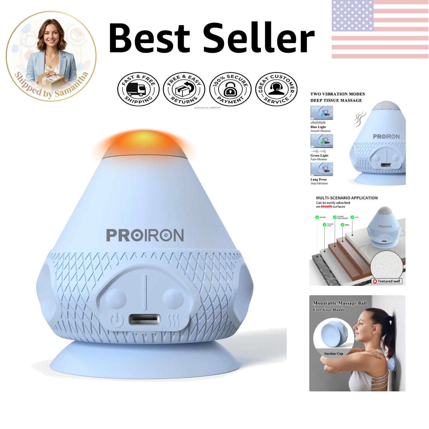Effective Suction Cup Massage Tool – Dual Vibration Modes for Deep Tissue Relief