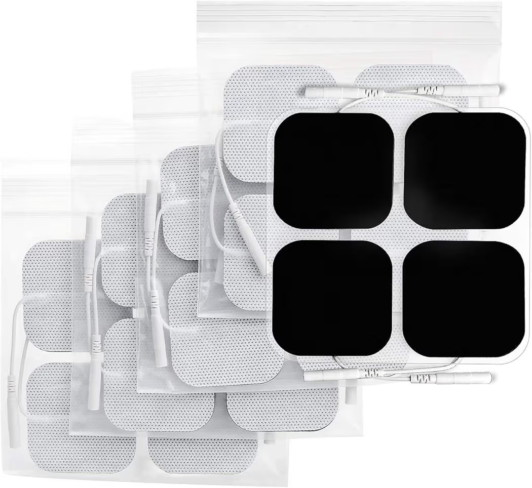 Premium TENS Electrodes 2×2 Square Replacement Patches Reusable 20 Pieces