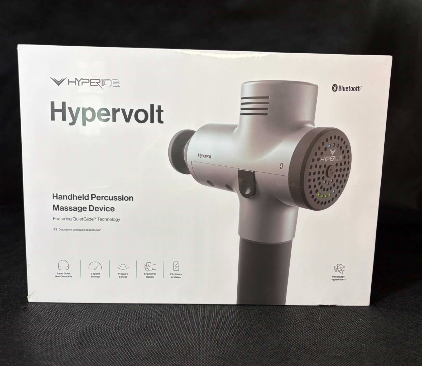 Hyperice Hypervolt Bluetooth Percussion Massage Device – Silver (53100 038-00)