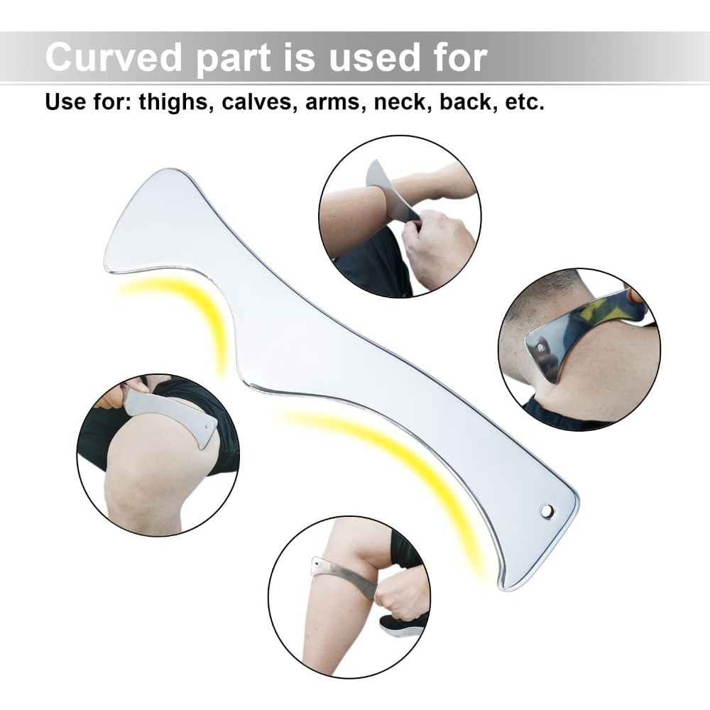 Muscle Scraper Tool, Gua Sha Tool, Scraping Massage Tools, Stainless Steel