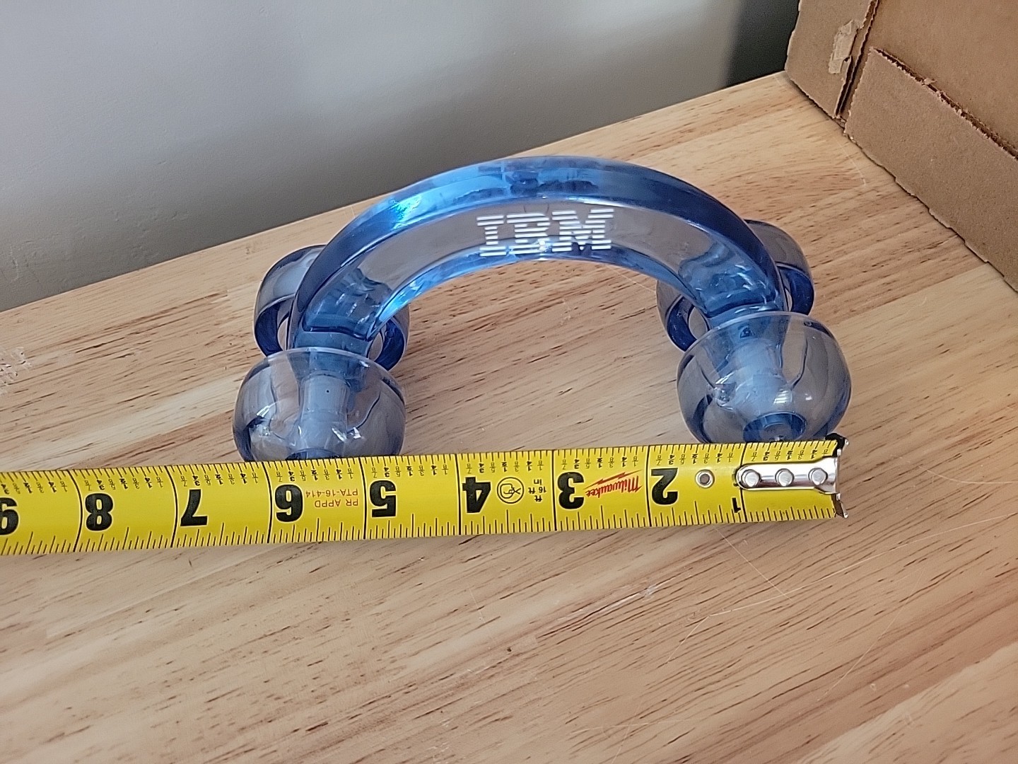 Vintage IBM Back Massager Muscle Relaxer BLUE Clear