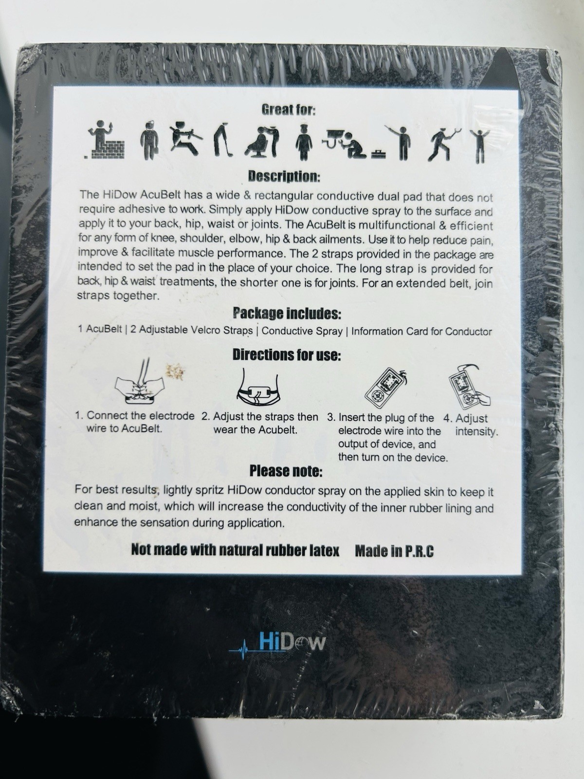 AcuBelt TENS/EMS Therapy Wrap – Back, Core, Legs