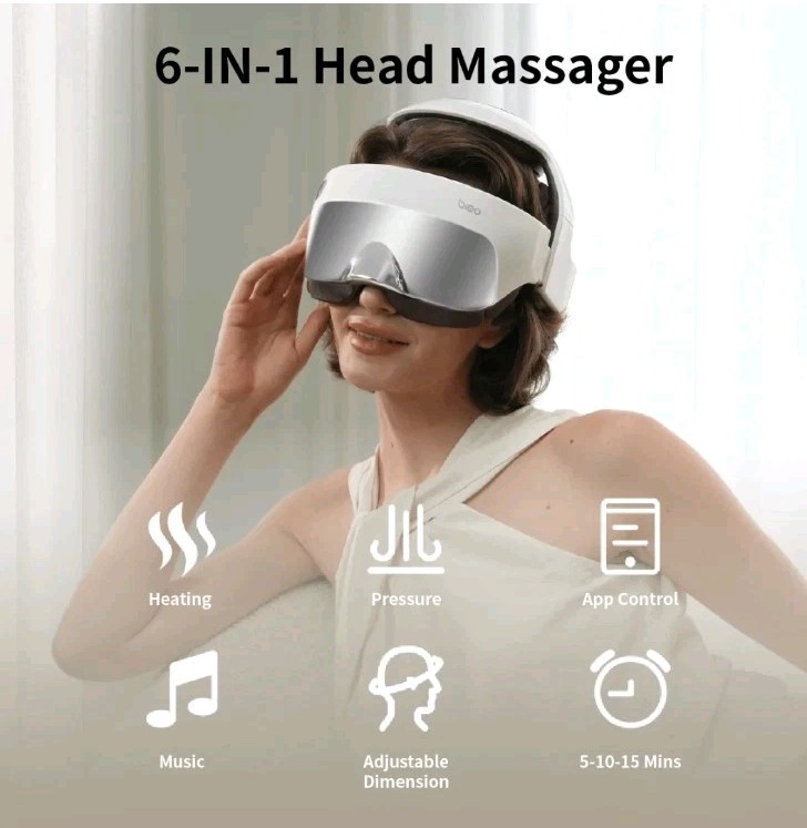 Breo iDream 3 Head Massager OPEN BOX WITHOUT REMOTE CONTROL IN BOX
