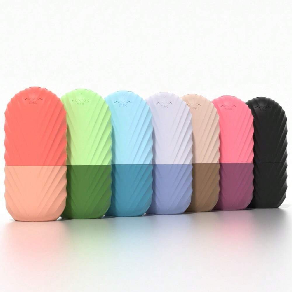 Reusable Ice Face Roller Silicone Cooling Facial Massager Puffiness Relief Tool