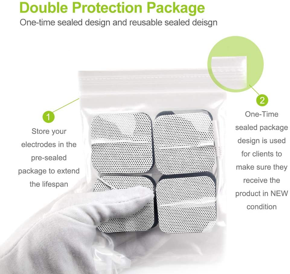 Parches de electrodos – Unit Pads 2X2 20 Pcs,3rd Gen Latex-Free Pads