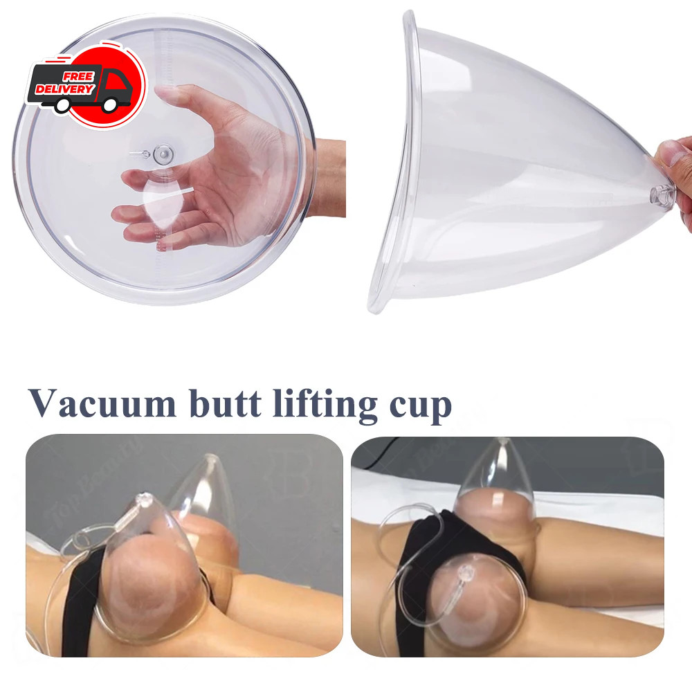 2pcs Breast Hip Vacuum Cupping Massage Cups 180/150ml Enlargement Suction Set 💆