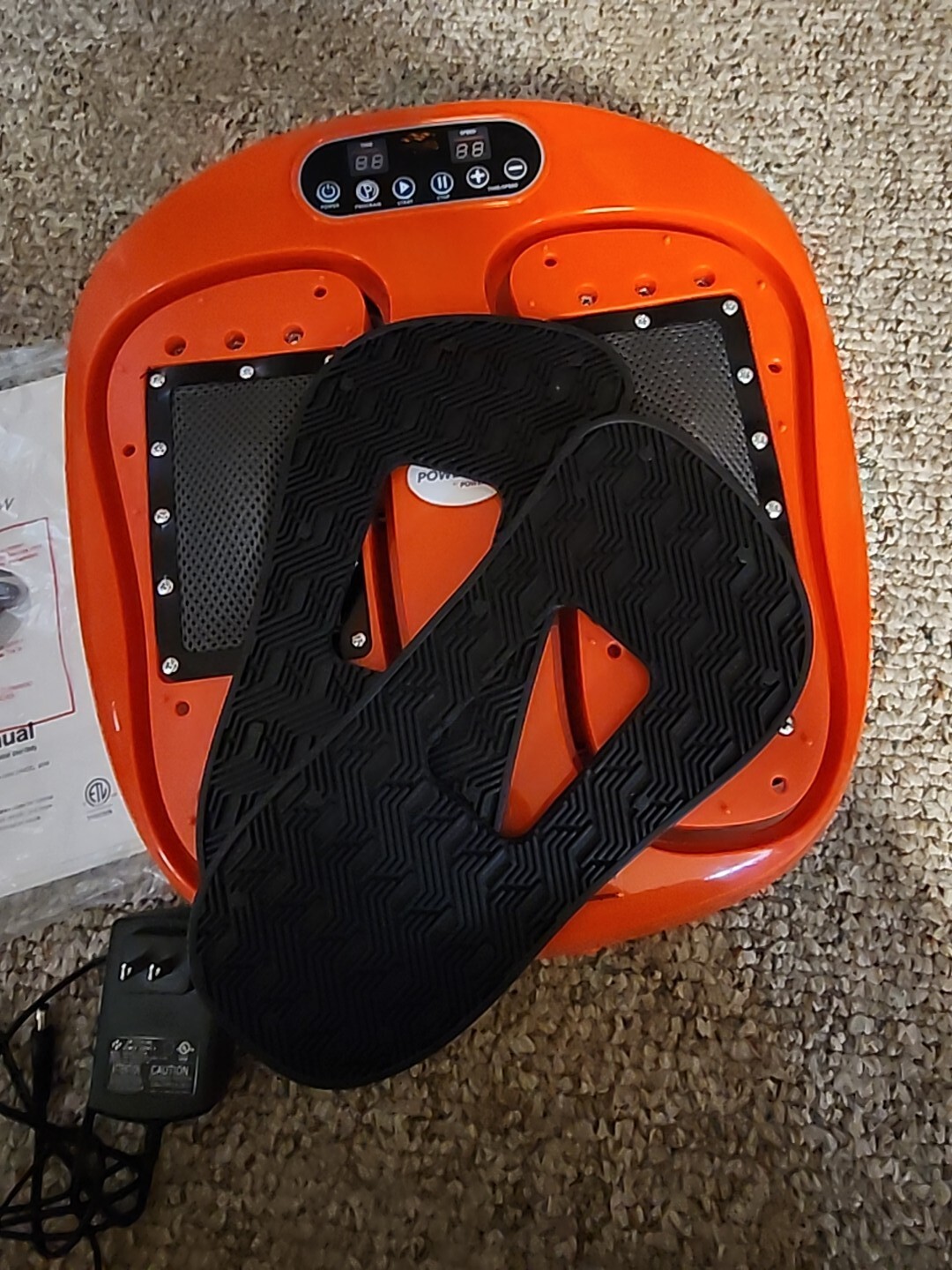 Powerfit PowerLegs Power Legs Vibration Foot Massager W/ Power Supply