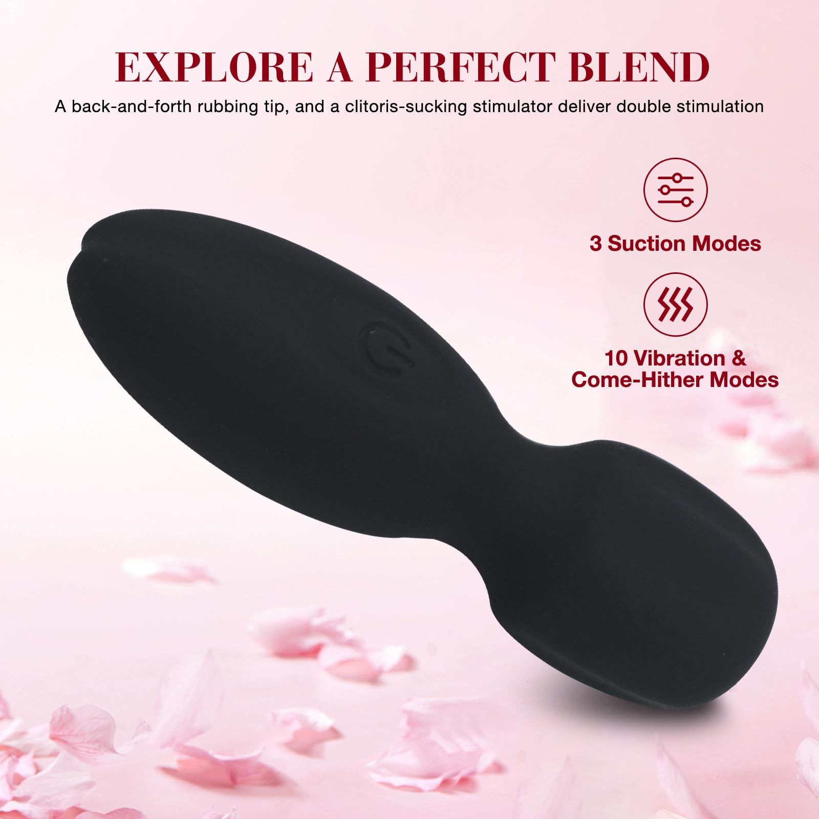 Mini Wand Massager – Powerful Personal Vibrator, Waterproof Liquid Silicone, …
