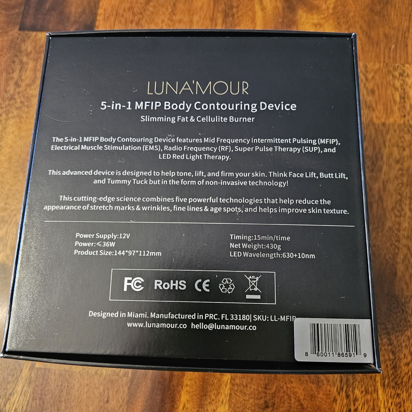 Luna’Mour 5-in-1 MFIP Body Contouring & Slimming Device CIB *MAKE OFFER*