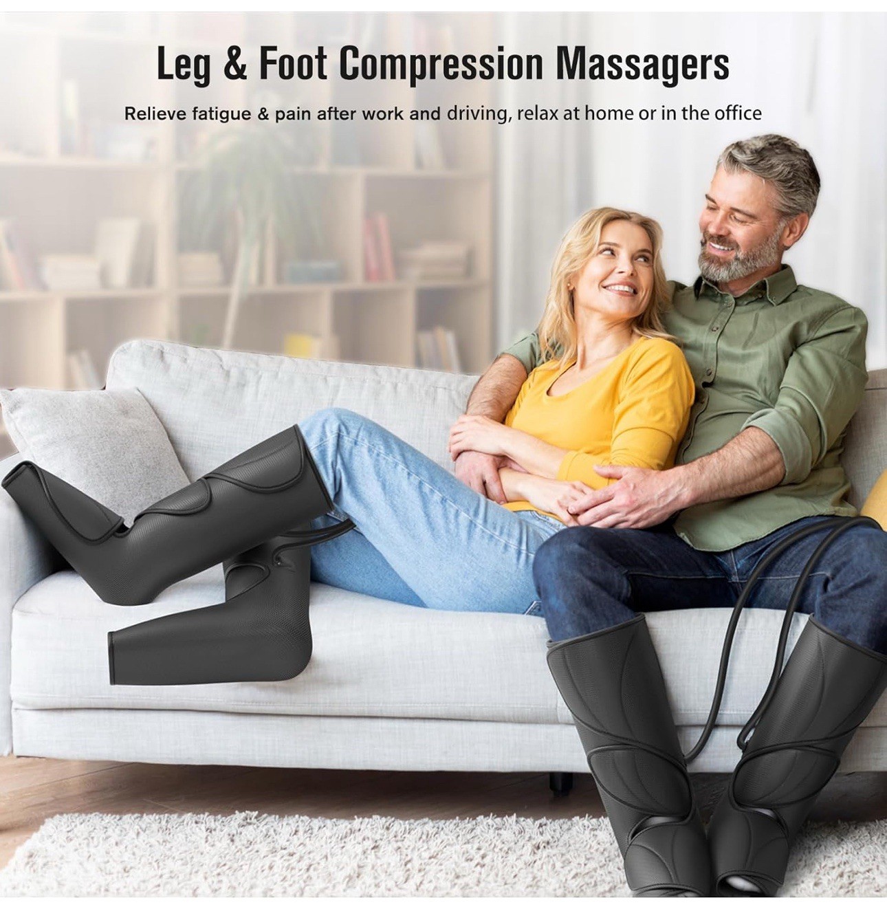 FIT KING Leg Air Massager Circulation Relaxation Foot and Calf Massage No Heat