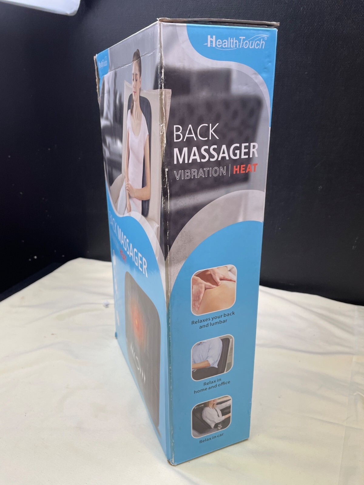 Health Touch Back Massager Vibration / Heat SKU 6683