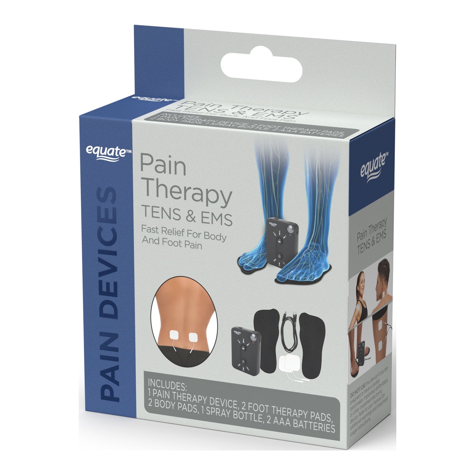 Equate TENS & EMS Pain Therapy Device, Electric Muscle and Nerve Stimulator