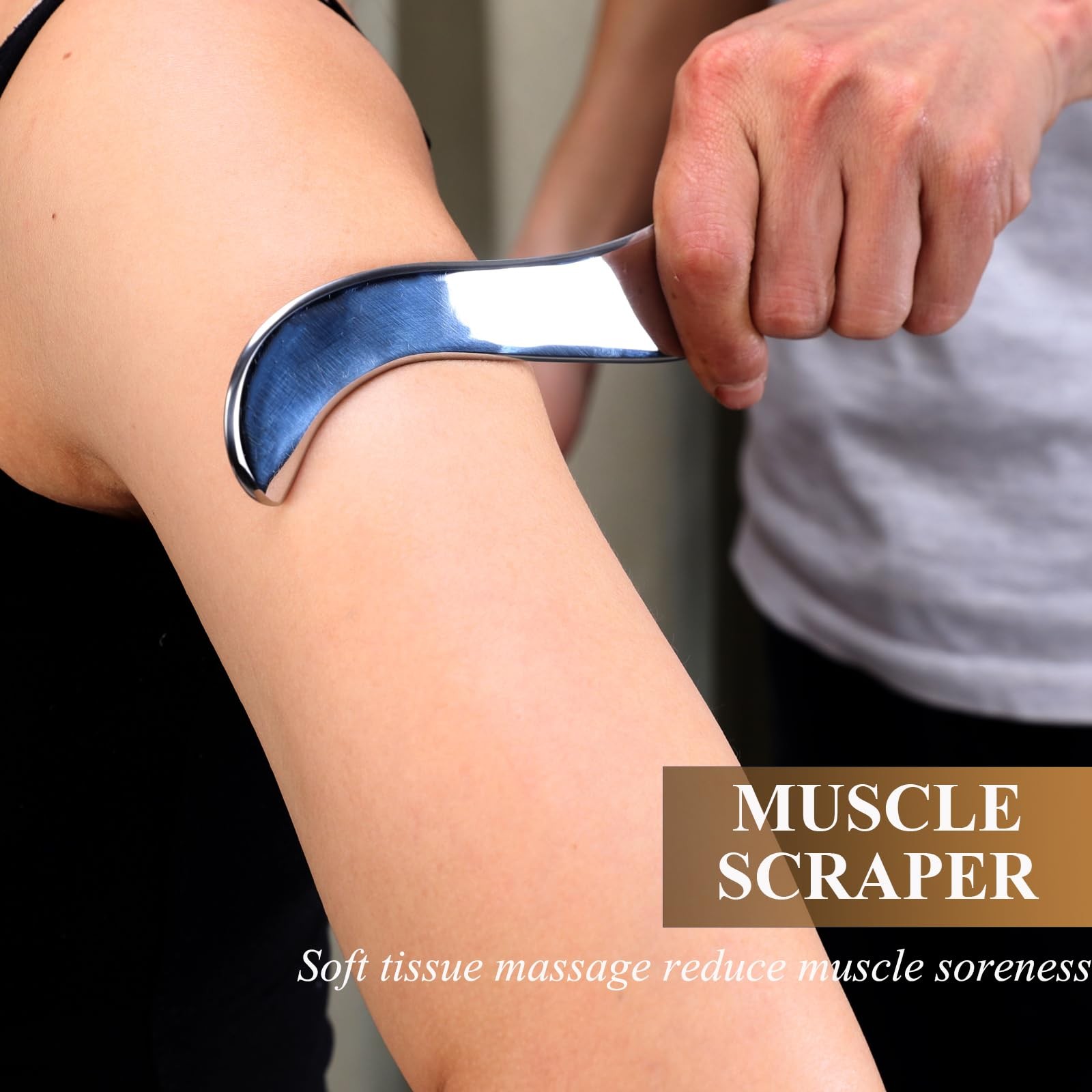 Stainless Steel Body Gua Sha Tool Muscle Scraper Full-Body Guasha Metal Massager