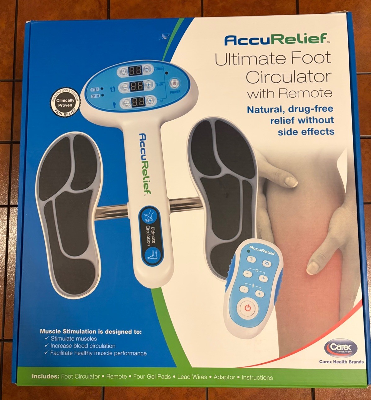 AccuRelief Ultimate Foot Circulator with Remote ACRL-5500 Complete in Box