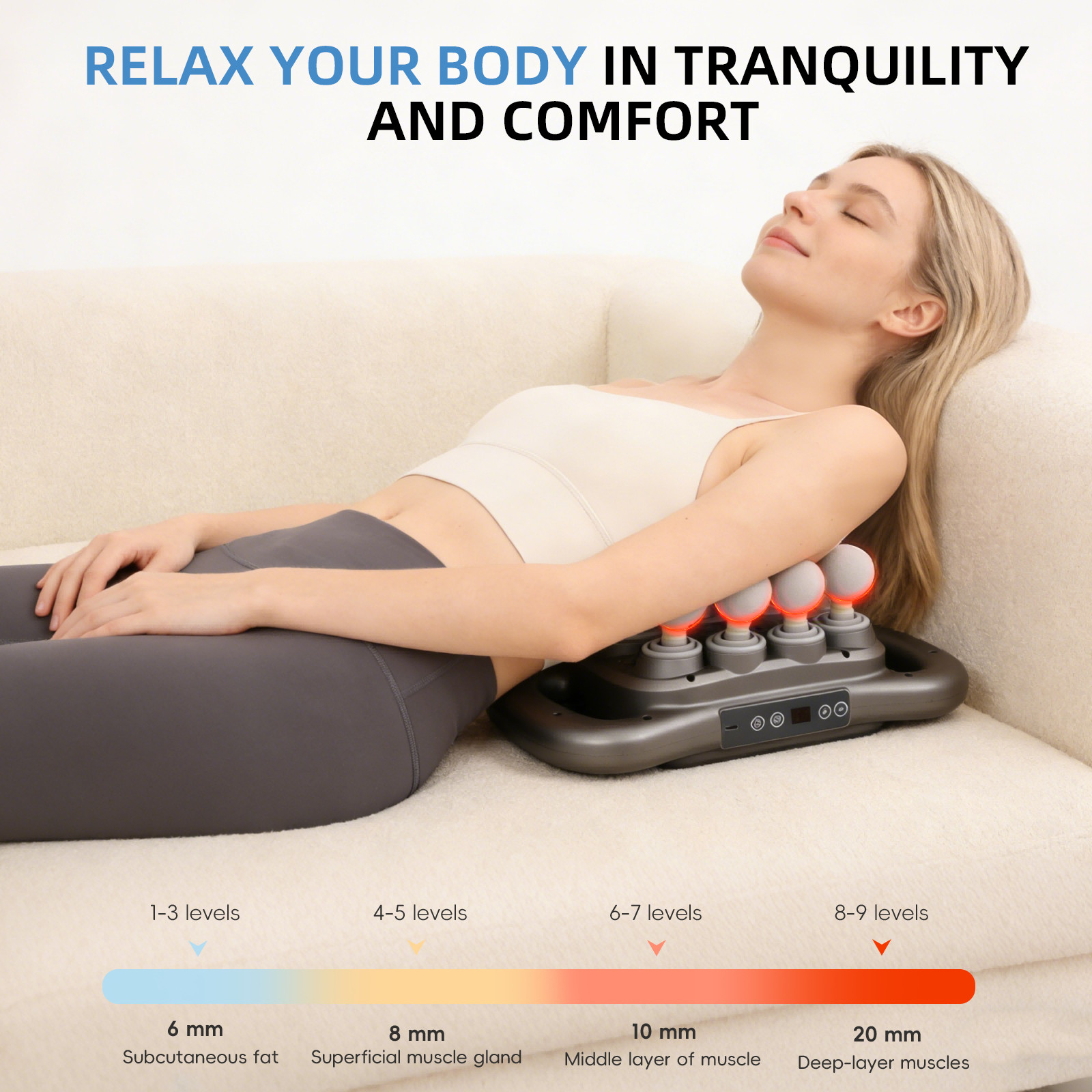16 Head 9 Modes Full Body Massage Gun for Back Shoulder Neck Pain Relief