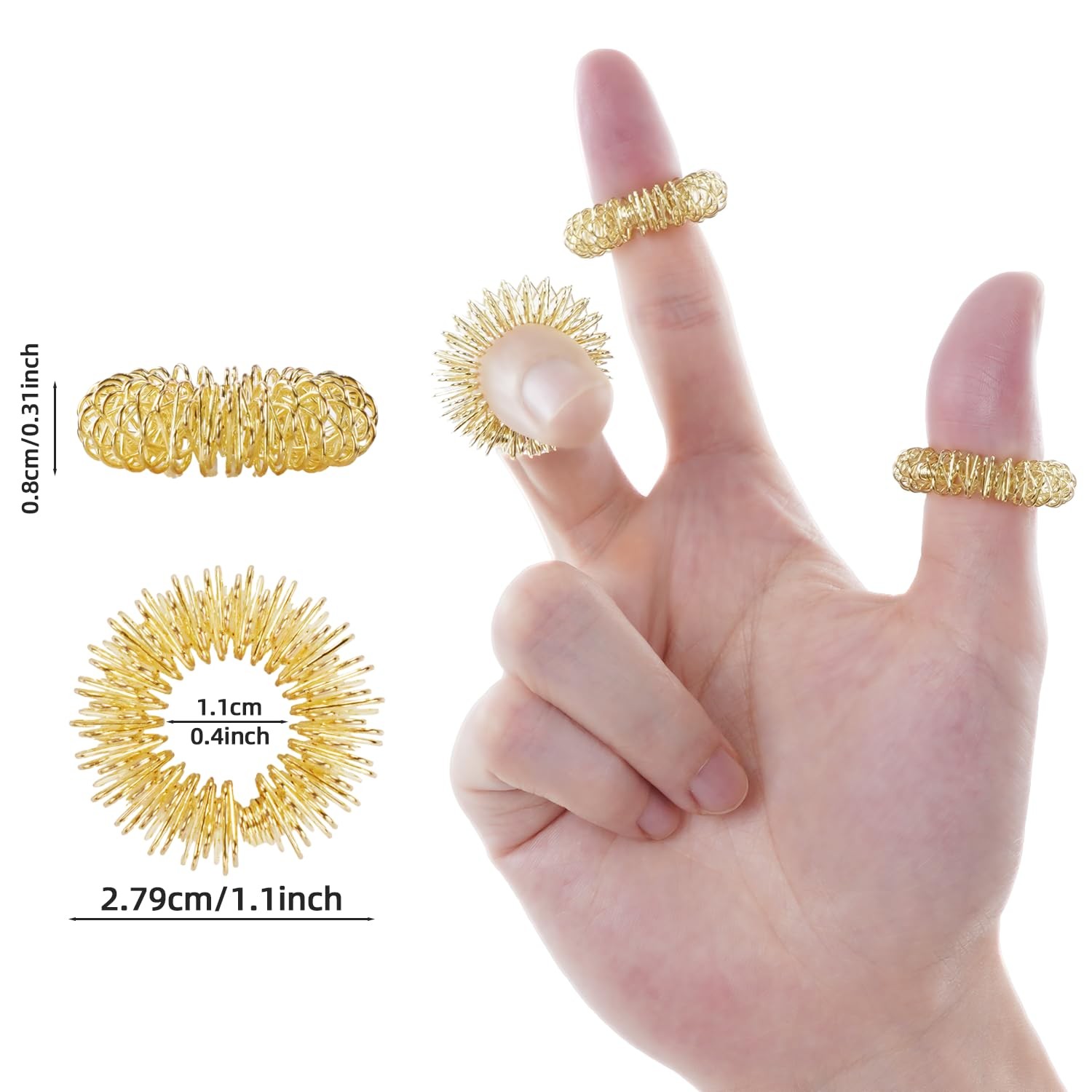 cotsoco 2-in-1 Finger Massager Roller for Pain Relief, Stress, Arthritis & Ci…