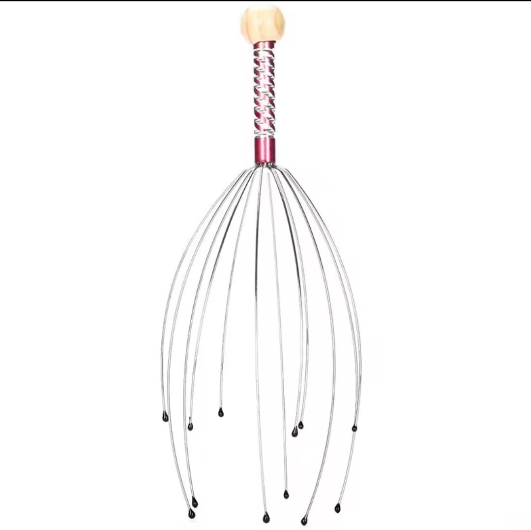 Head Massager Stainless Steel Head Relaxer Brain Massage Claw Scalp Reliever