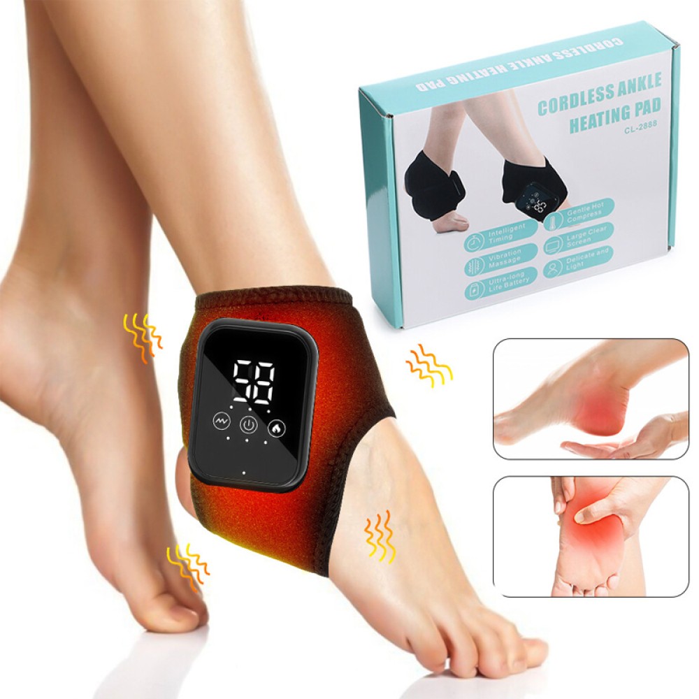 Foot Renew Triple Method Massager Heat Vibration for Heel Arch Ankle Neuropathy