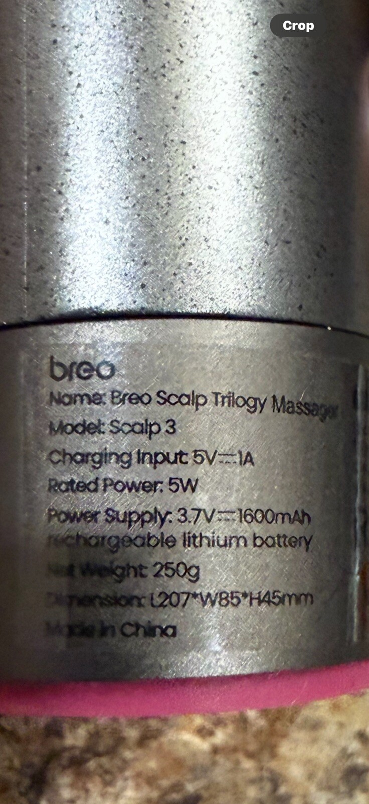 Breo Scalp 3 Trilogy Massager Brush with Heat Mint Condition No Box