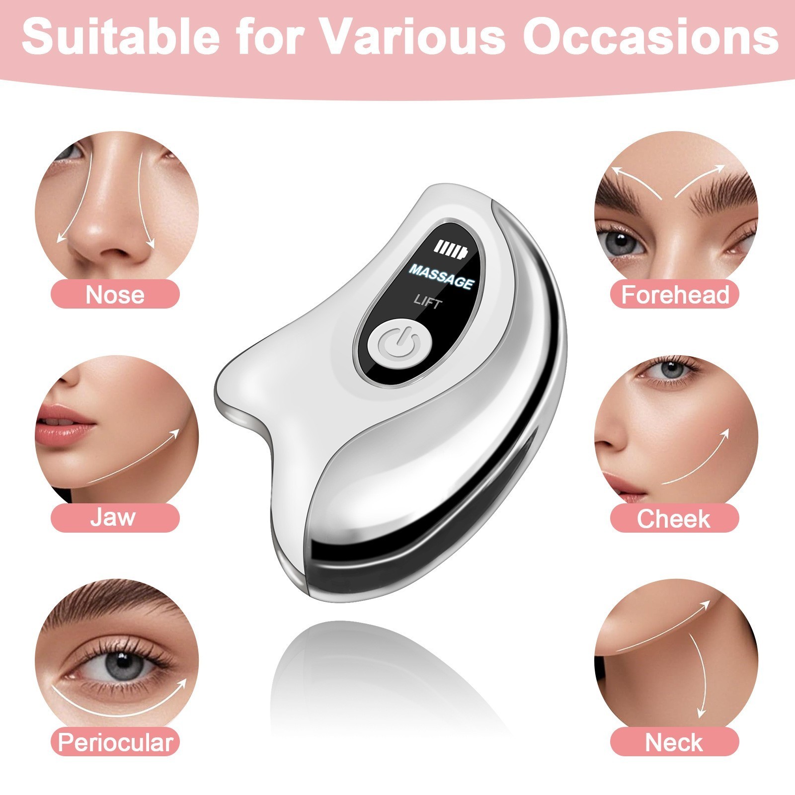 Household Electric Dual-Function Massage Device