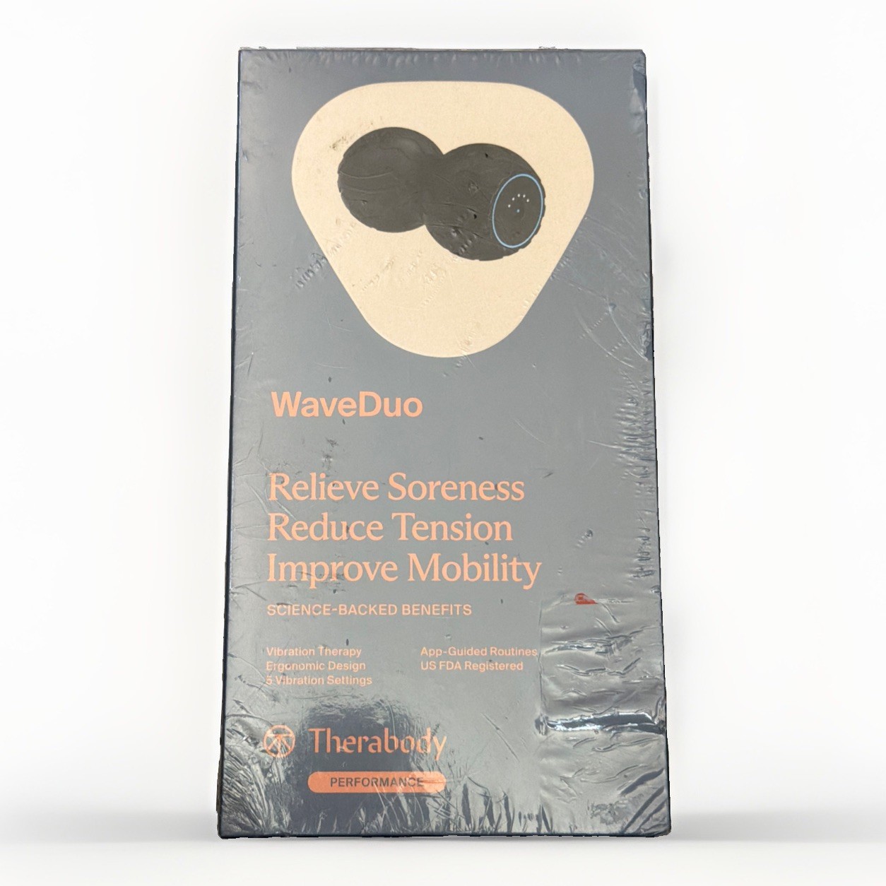 Therabody – Wave Duo Vibrating Massage Device – Black – Brand New Sealed