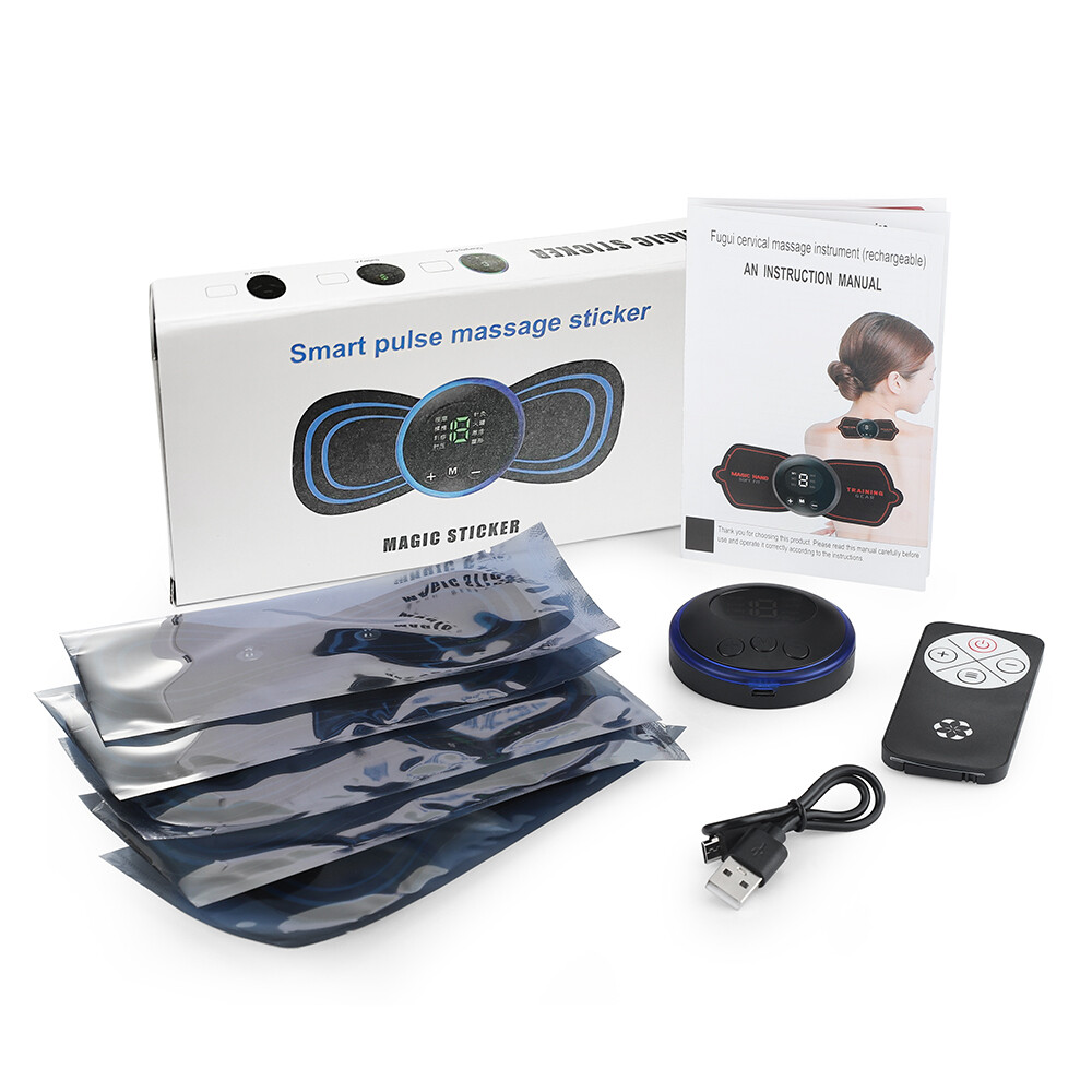 Electric 19 Intensities EMS Stimulator 8 Modes Vibration Massager Pain Relief