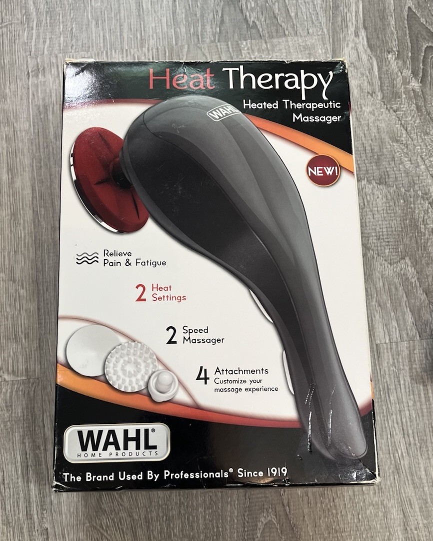 Wahl Heat Vibratory Therapeutic Body Massager Heated Handheld Massage Tool