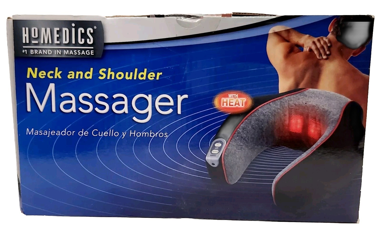 Homedics Neck & Shoulder Massager w Heat, NMSQ-200J-2, Flex Fit Comfort, 2007