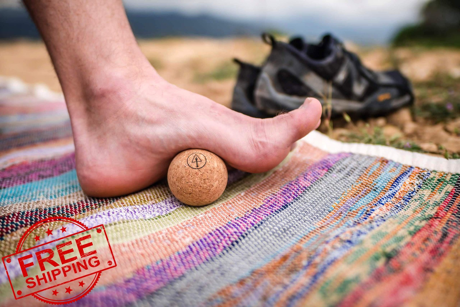 Rawlogy Sanded Cork 1.9 Inch Massage Ball