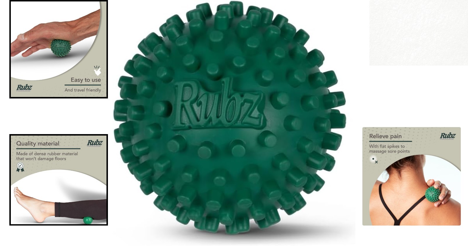 Green Massage Ball for Pain Relief – Ideal for Feet, Hands & Back Relaxation
