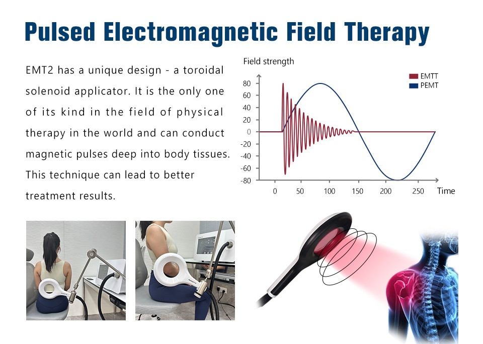 2in1 Laser PEMF PMST EMTT Device Pemf Physio Therapy Manage Pain Relief Machine