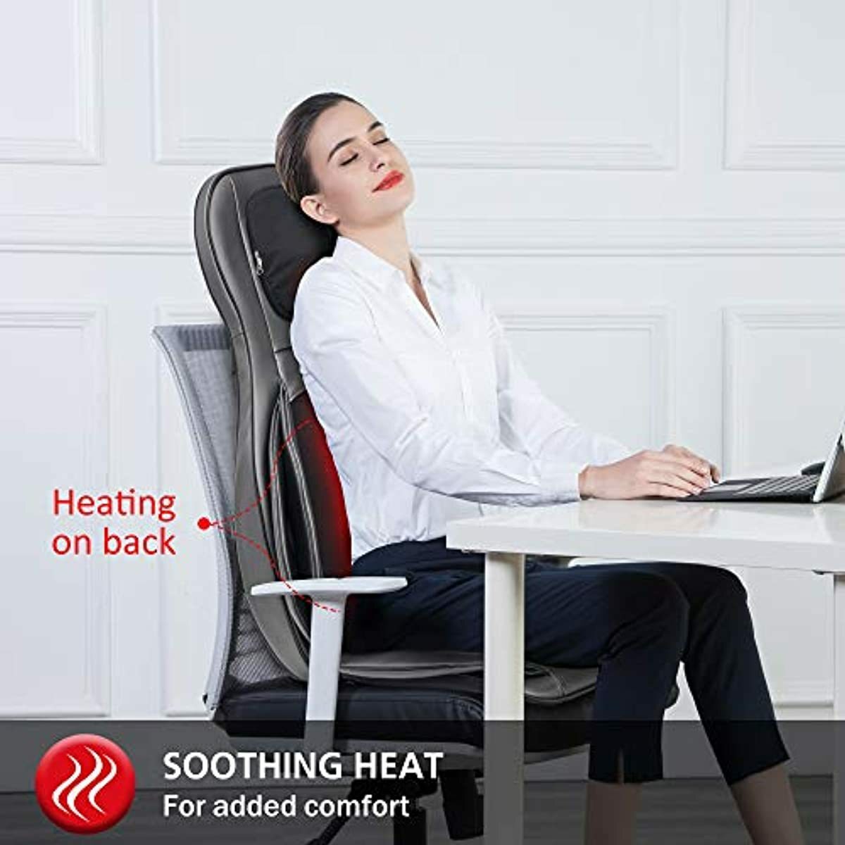 Comfier Shiatsu Neck & Back Massager – 2D/3D Kneading Full Back Massager with