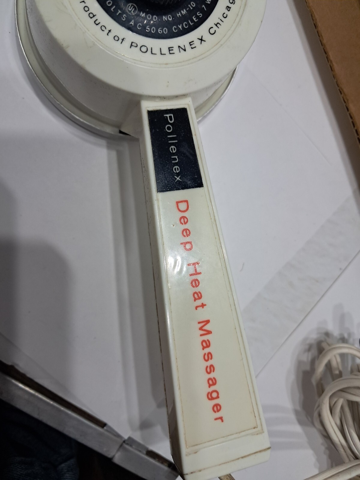 Vintage Pollenex Deep Heat Massager Model HM10 In Original Box -Works (s)
