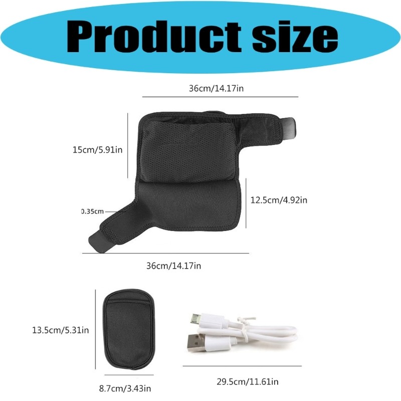 Ankle Heat Wrap Adjustable Ankle Warmer for Adult Daily Warmth and Desk Use