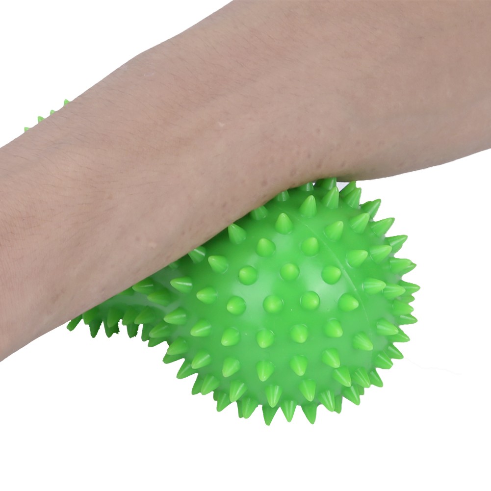 N- PVC Peanut Spiky Massage Ball Back Foot Massager Ball Fitness Muscle