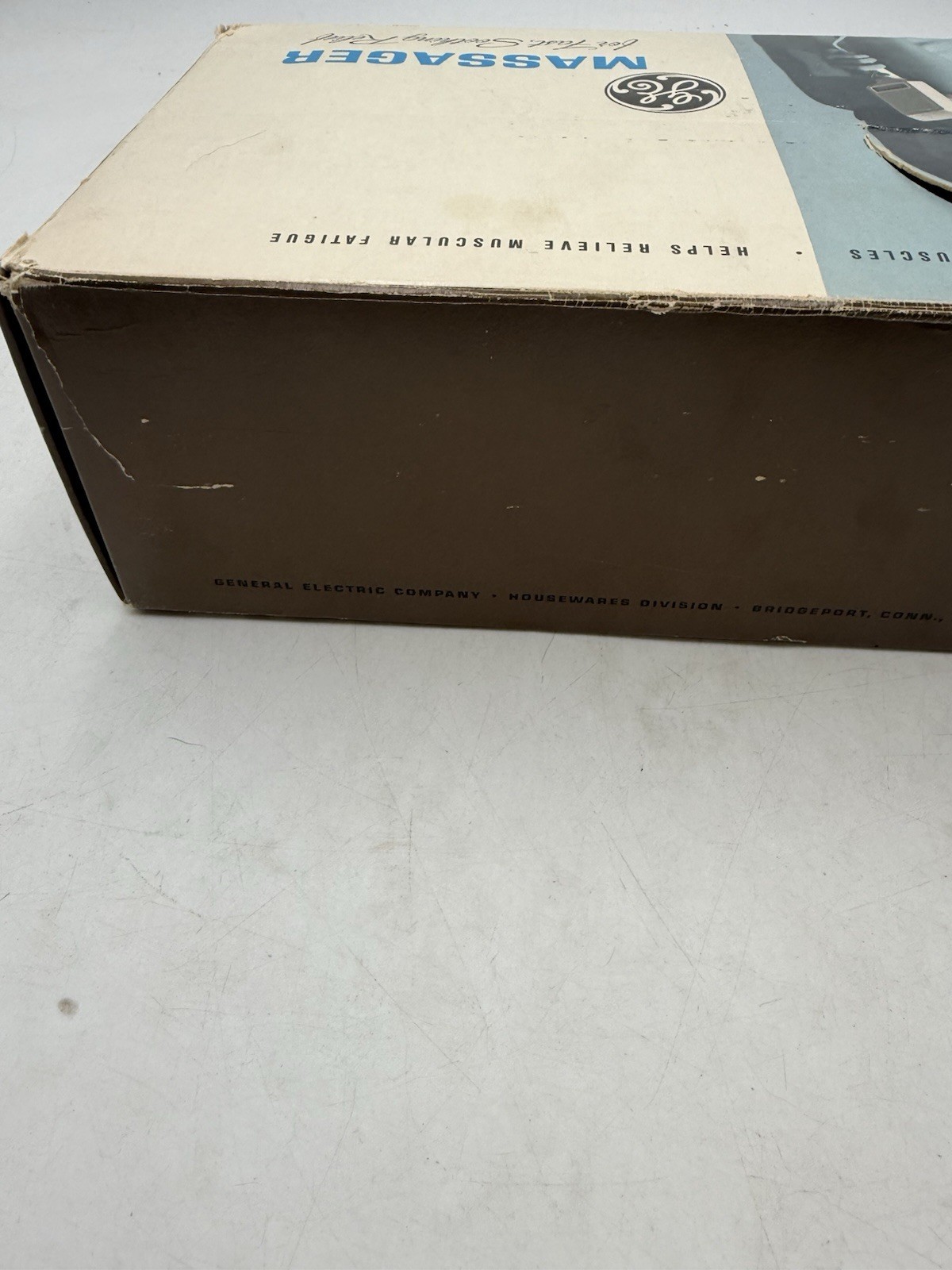 Vtg GE MR-1 Handheld Vibrating Massager 4 Attachments Orig. Box 1968 Excellent
