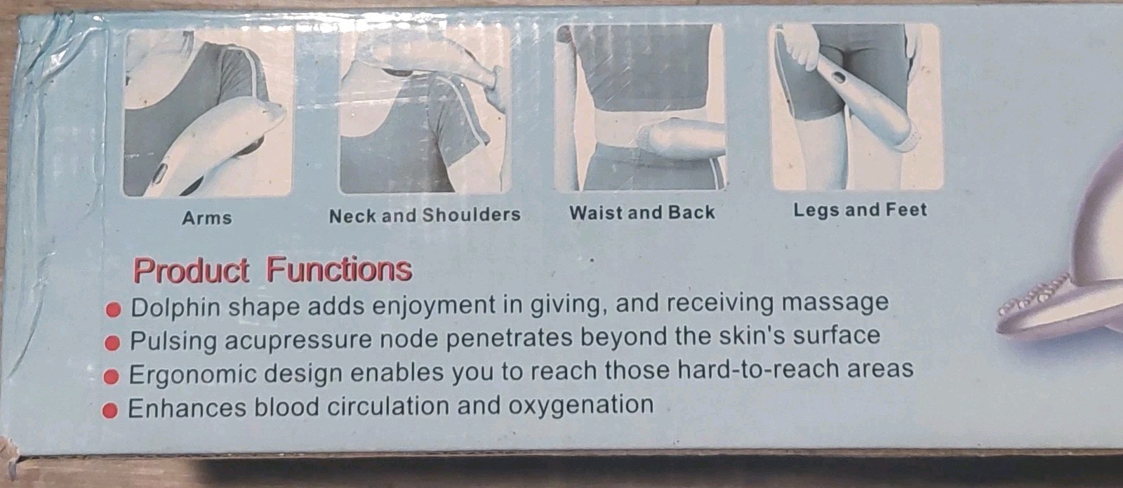 Percussion Massage Dolphin «Lifts Up Your Spirit» By The Quality Life, Massager