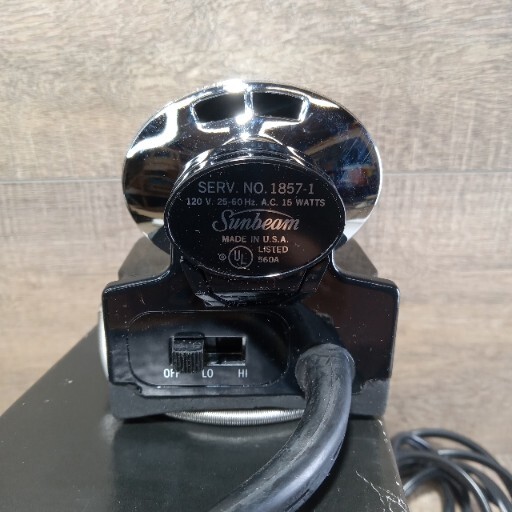Sunbeam Massager Two Speed Swedish-Style # 1857-1 with Box & Book Vintage