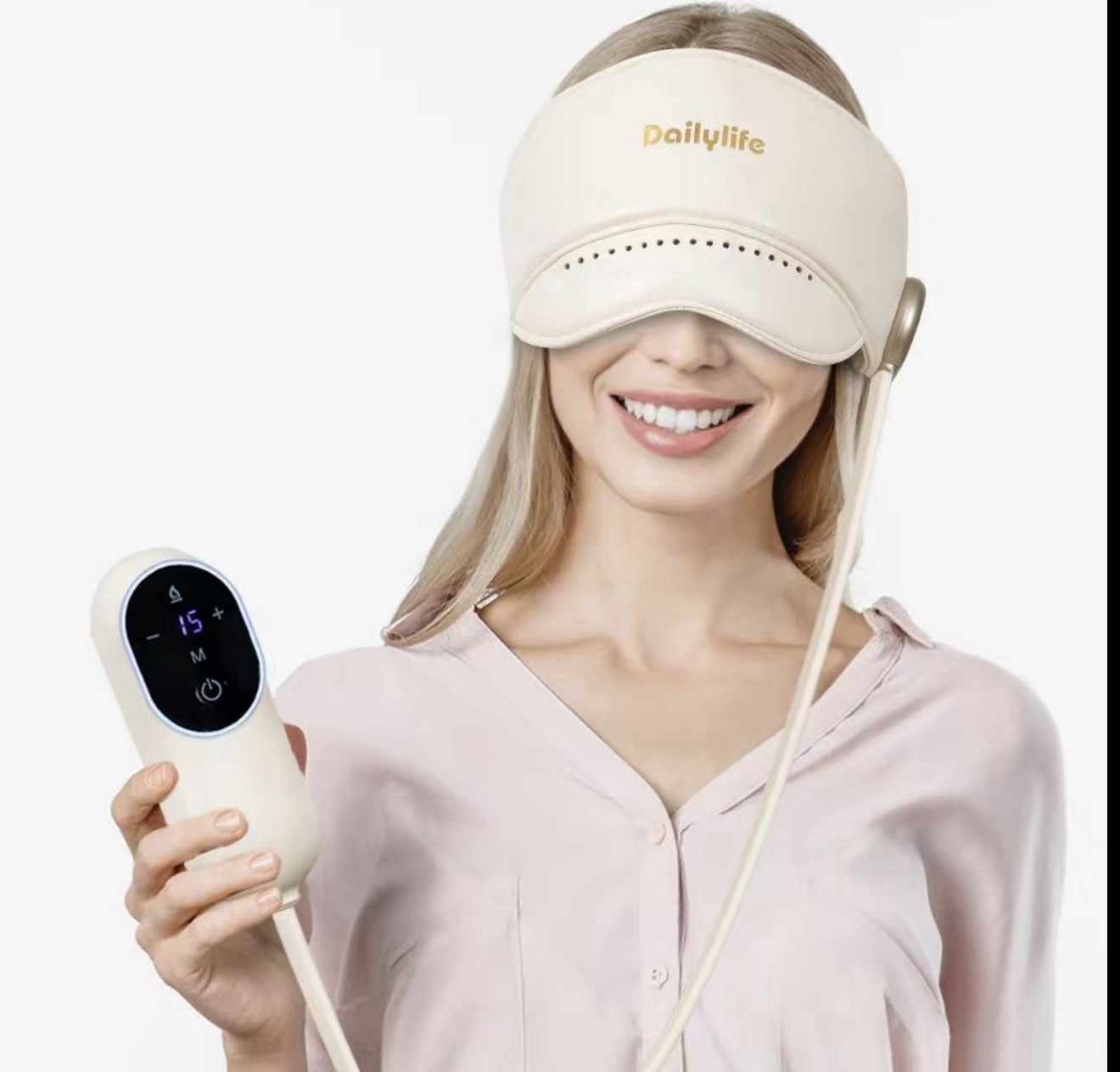 Electric Head Massager Hot Compress Levels Head Eye Massager