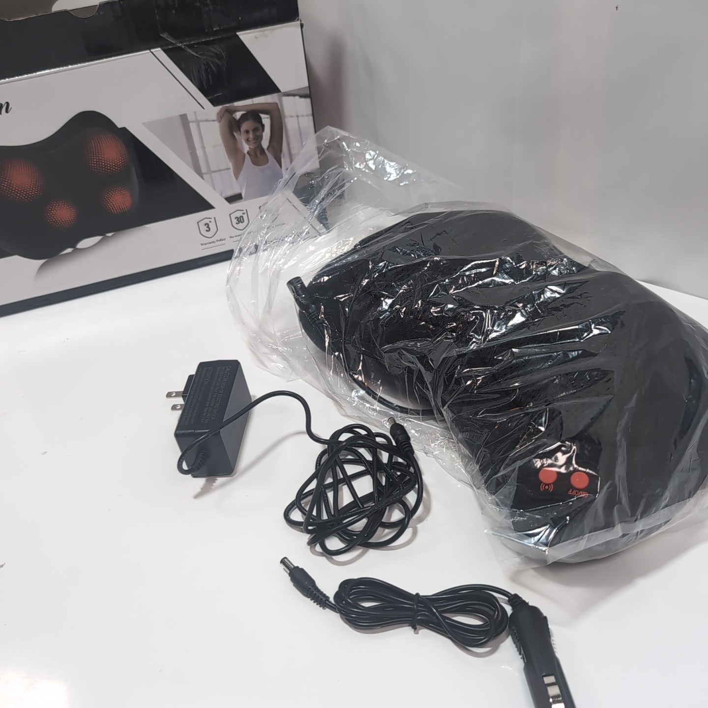 Papillon Back Massager with Heat,Shiatsu Neck Massager Pillow for Back Shoulders
