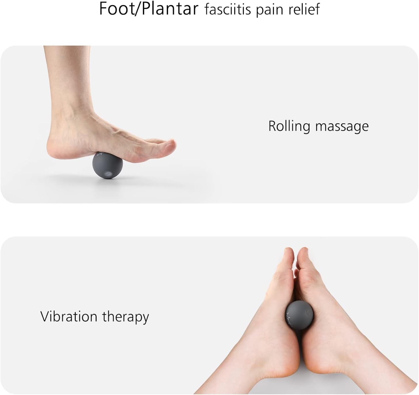 2″ Mini Massage Ball, 5 Speeds Vibrating Massage Roller Ball for Palm, Hand, …