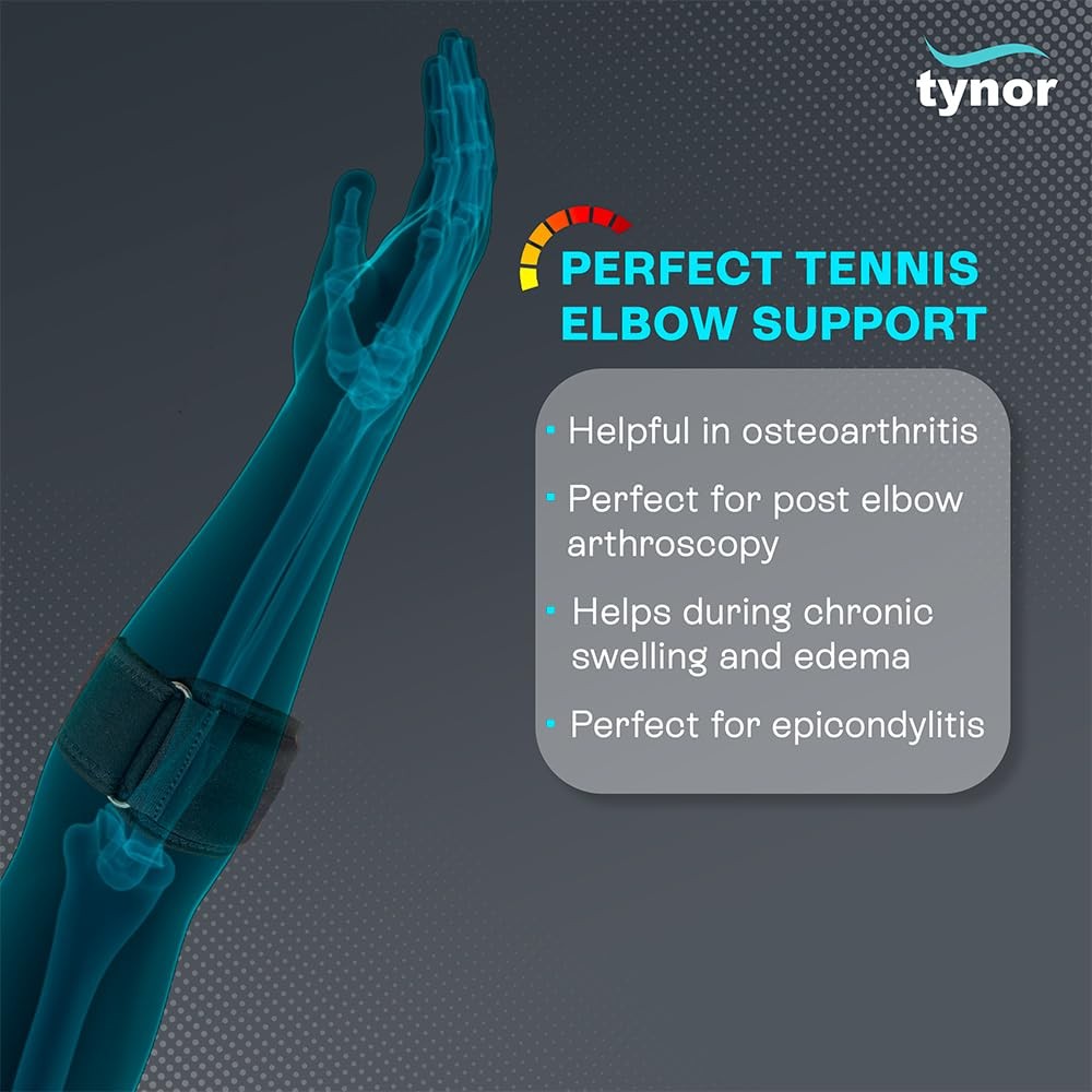 Tennis Elbow for Men & , Adjustable Elbow Strap Pain with Compression Pad Elb…
