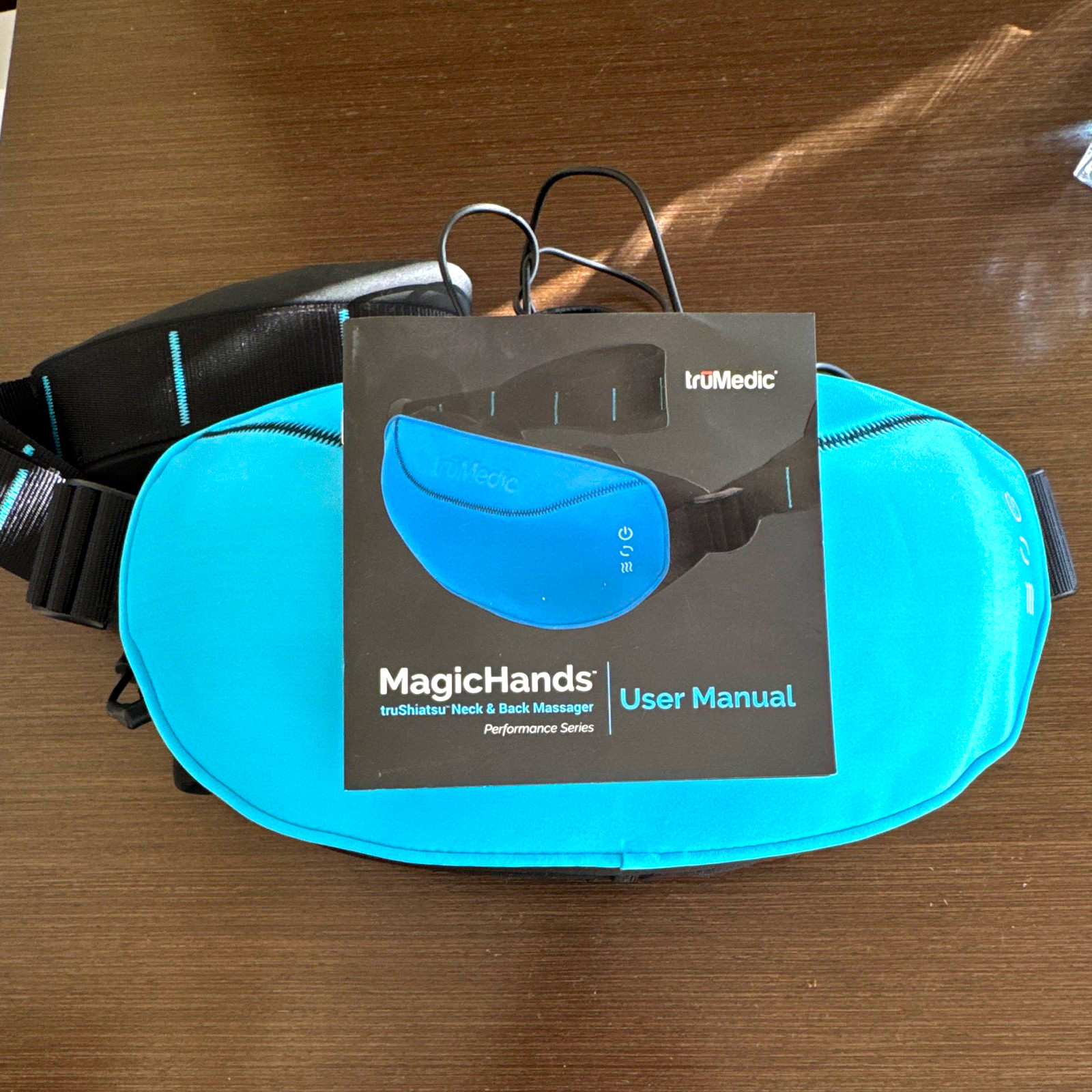 truMedic MagicHands truShiatsu Neck & Back Massager Heated Shiatsu Blue/Black