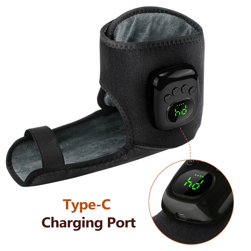 2/1pcs Foot Ankle Massager for Circulation, Pain Relief w/ Heat and Compression