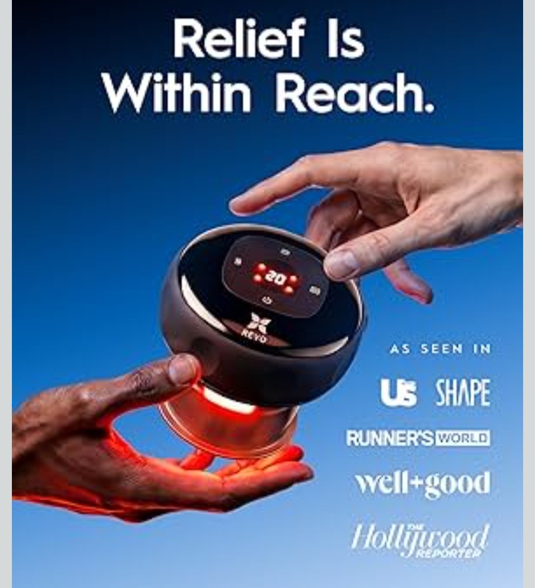 REVO Smart Cup The Original 4-in-1 Smart Cupping Therapy Massager 2 Pack
